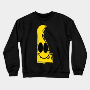 Delaware Happy Face with tongue sticking out Crewneck Sweatshirt